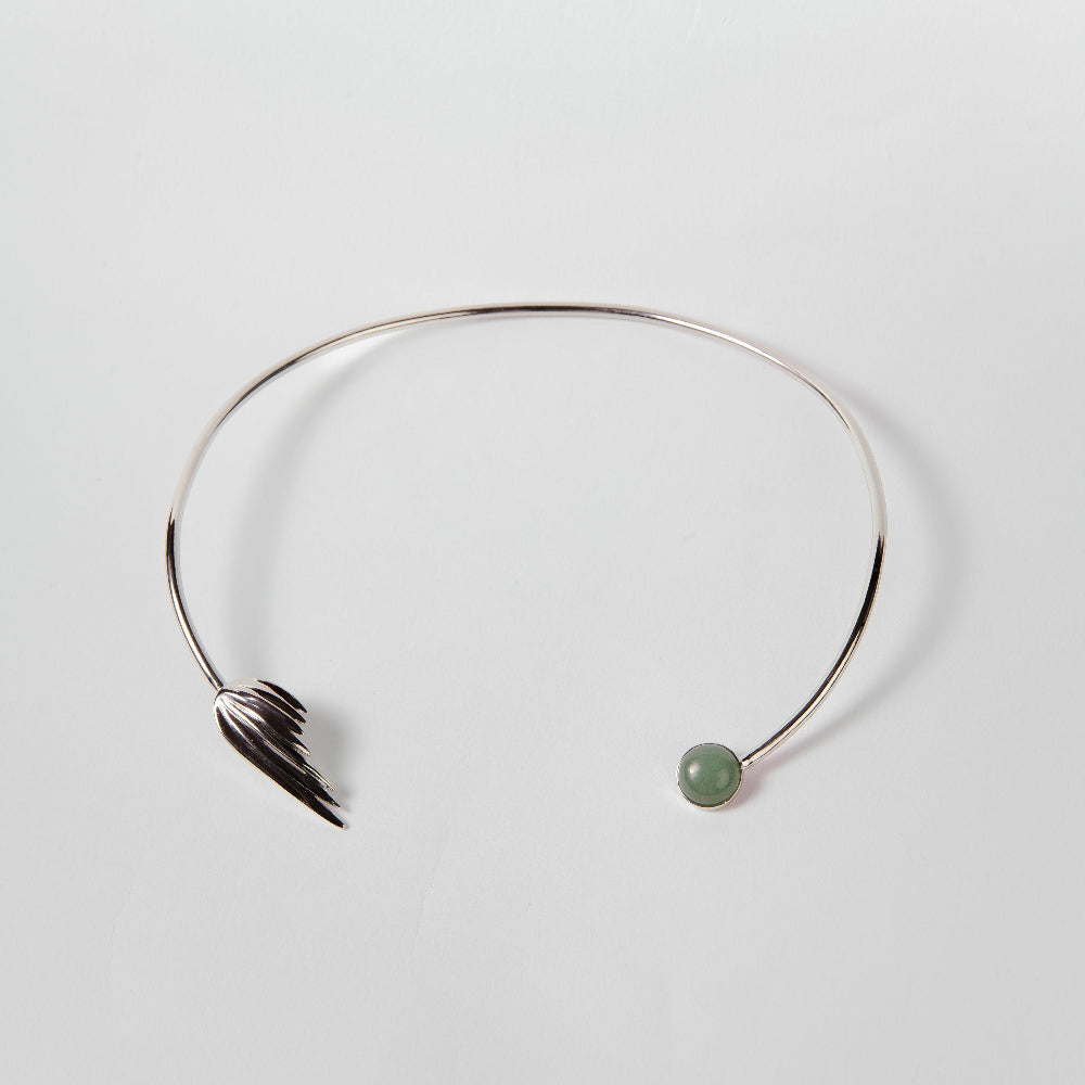 Choker pedra verde