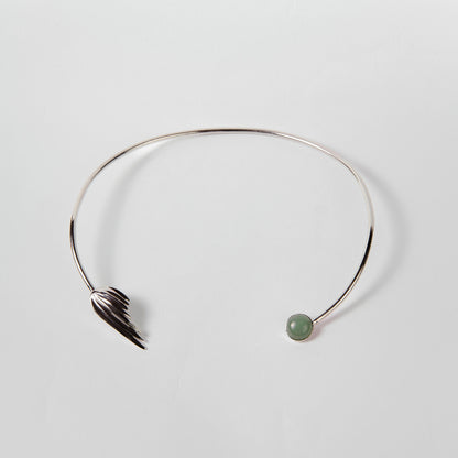 Choker pedra verde