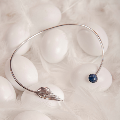 Choker pedra azul