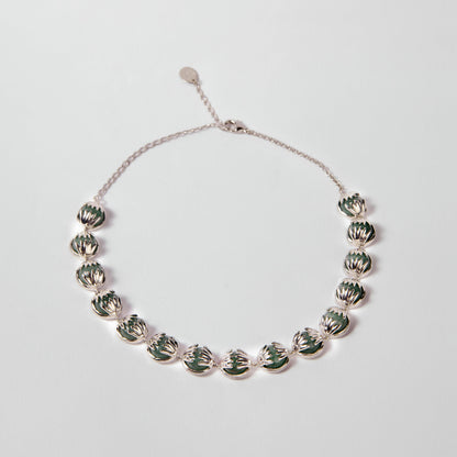Choker pedra verde