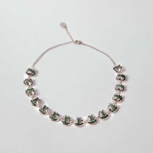 Choker pedra verde